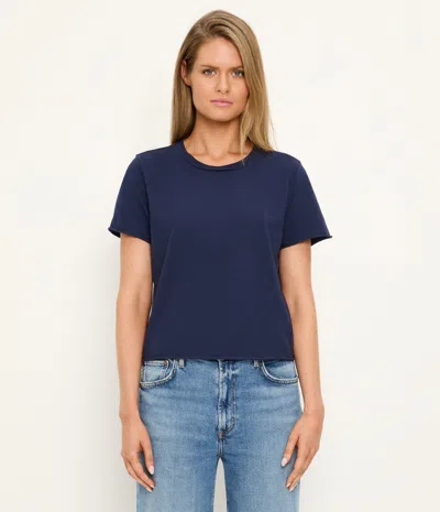 Michael Stars Jackie Crewneck Tee In Nocturnal