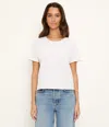 Michael Stars Jackie Raw Edge T-shirt In Multi