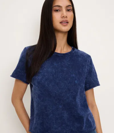 Michael Stars Jackie Mineral Wash Crewneck Tee In Gray