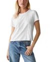 Michael Stars Jackie Crew Neck Tee In White