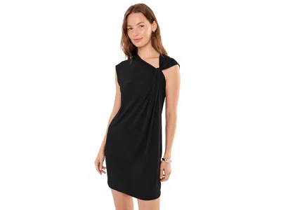 Michael Stars Jaclyn Twist Shoulder Mini Dress Women's Dress Black: Xs (us 0-2)