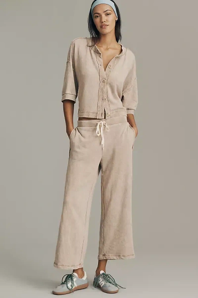 Michael Stars Jaden Crop Drawstring Pants In Neutral
