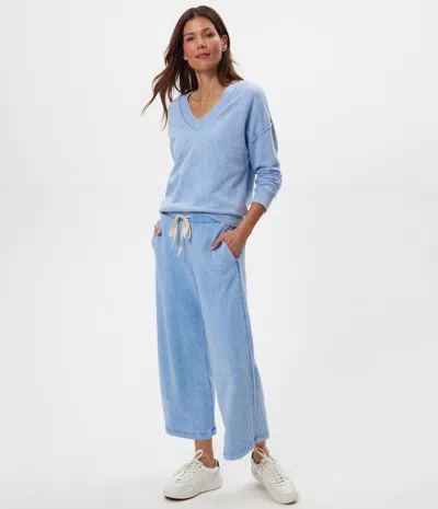 Michael Stars Jaden Mineral Wash Cropped Pant In Blue