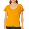 Michael Stars Jana Tee In Amber In Orange