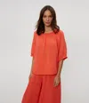 Michael Stars Jane Puff Sleeve Top