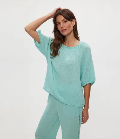 Michael Stars Jane Puff Sleeve Top