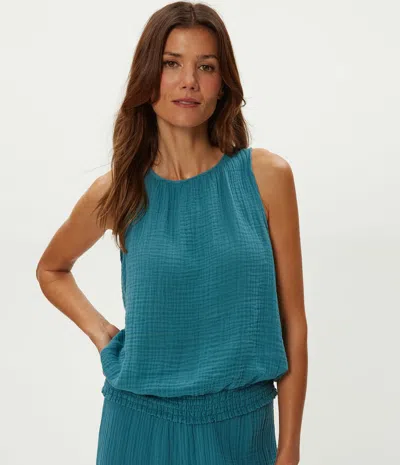 Michael Stars Janelle Tie Neck Tank In Black