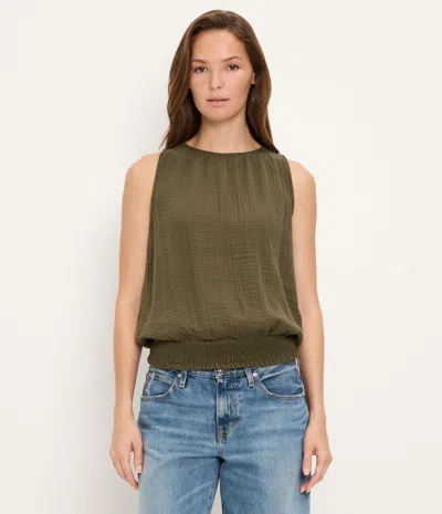 Michael Stars Janelle Tie Neck Tank In Blue