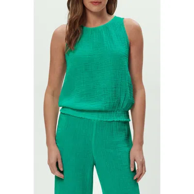 Michael Stars Janelle Tie Neck Tank In Green