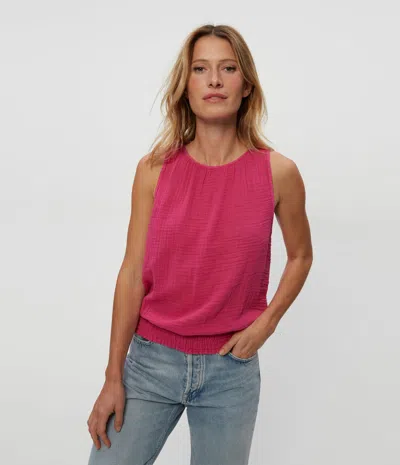 Michael Stars Janelle Tie Neck Tank In Lemonade