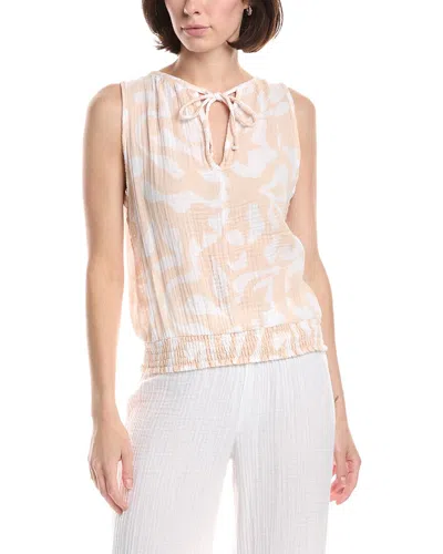 Michael Stars Janelle Tie Neck Tank In Neutral