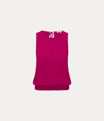 Michael Stars Janelle Tie Neck Tank In Pink