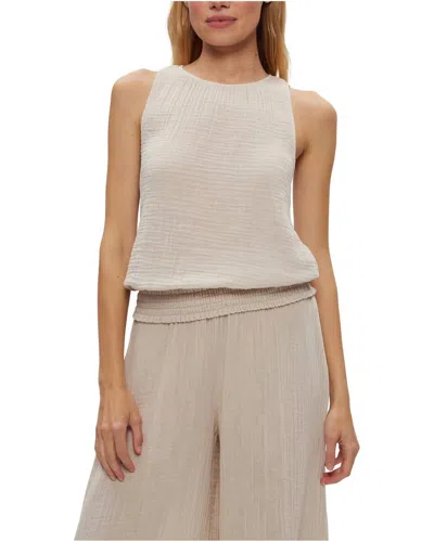 Michael Stars Janelle Tie Neck Tank Top In Cement In Neutral
