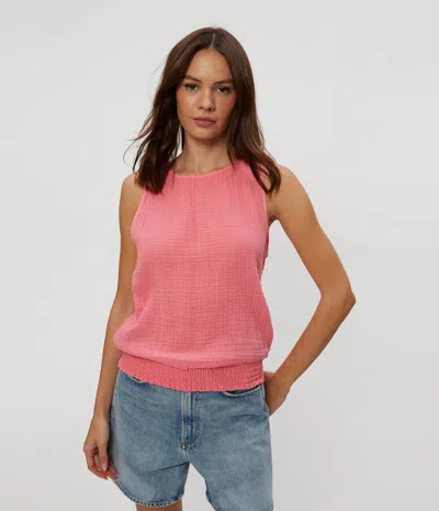 Michael Stars Janelle Tie Neck Tank In Yellow
