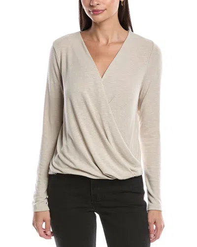 Michael Stars Janet Surplice Top In Neutral