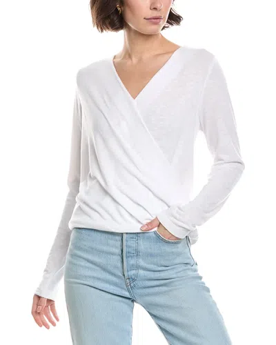Michael Stars Janet Surplice Top In White