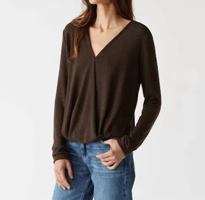 Michael Stars Janet Tahoe Jersey Surplice Top In Java In Multi
