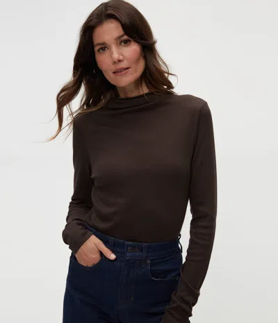 Michael Stars Janine Mock Neck Top In Java