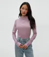 Michael Stars Janine Mock Neck Top In Sachet