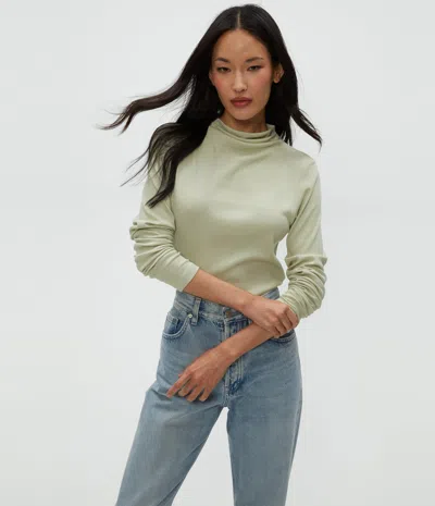 Michael Stars Janine Mock Neck Top In Seacrest