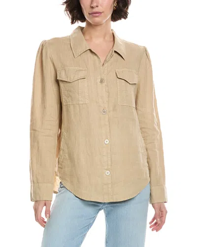 Michael Stars Jay Linen Shacket In Brown