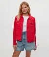 Michael Stars Linen Jacket In Red