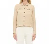 Michael Stars Jean Linen Jacket In Macadamia In Yellow