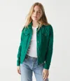 Michael Stars Jean Linen Jacket In Toffee