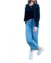 Michael Stars Jean Trucker Jacket In Black In Black