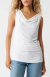 Michael Stars Jeanette Cowl Neck Tank In White