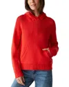 Michael Stars Jess Hoodie In Cherry