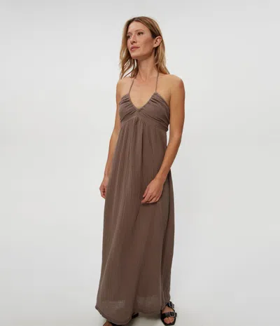 Michael Stars Jessa Maxi Dress In Cobblestone