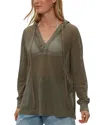Michael Stars Jessica Hoodie In Green