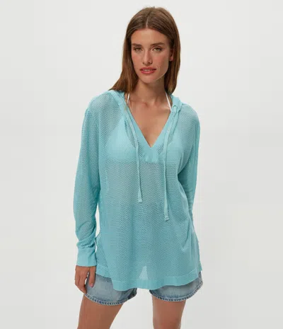 Michael Stars Jessica Mesh Hoodie