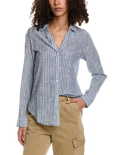 Michael Stars Joanna Button-down Shirt In Blue