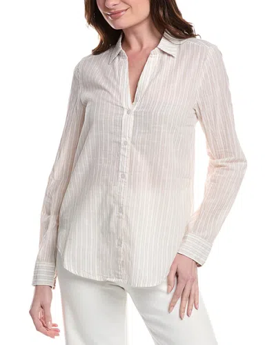 Michael Stars Joanna Button Down Shirt In Neutral