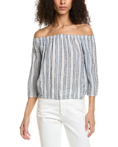 Michael Stars Johanna Striped Top In Blue