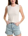 Michael Stars Halley Side Ruched Tank In Grey