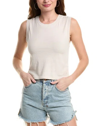 Michael Stars Halley Side Ruched Tank In Cement