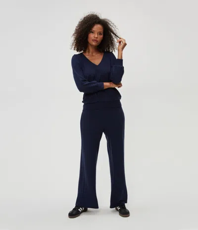 Michael Stars Jones Wide Leg Pant In Nocturnal