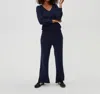 Michael Stars Jones Wide Leg Pants In Nocturnal In Blue