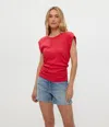 Michael Stars Joni Power Shoulder Tee