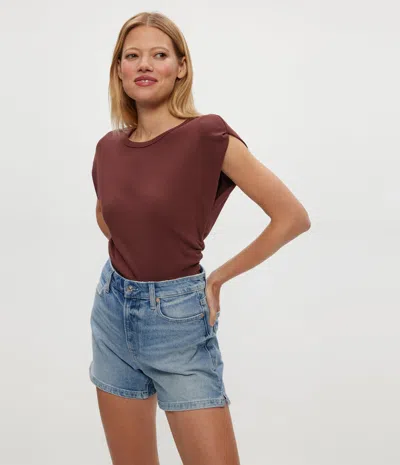 Michael Stars Joni Power Shoulder Tee