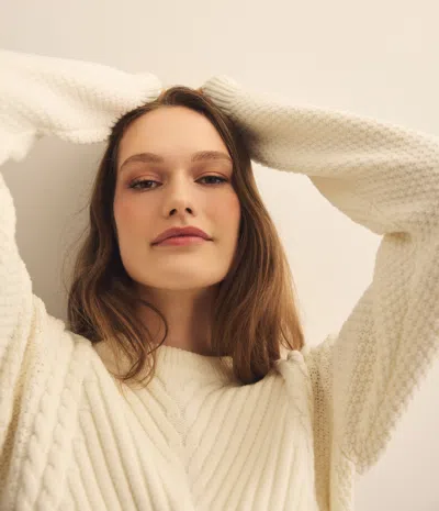 Michael Stars Joslyn Crewneck Pullover In Neutral