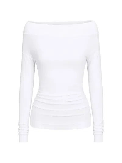 Michael Stars Journey Off-shoulder Top In White