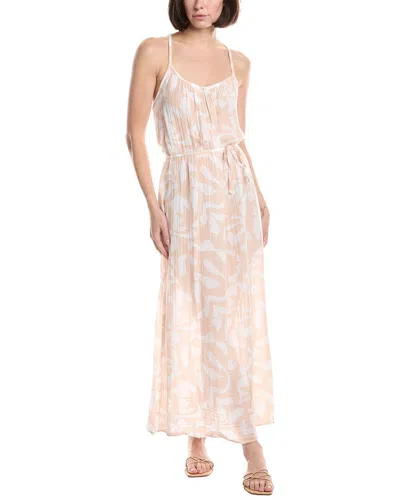 Michael Stars Jude Printed Maxi Dress In Orange