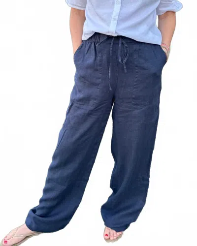 Michael Stars Jules High Rise Pant In Nocturnal In Blue