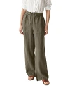 Michael Stars Jules Linen Wide Leg Drawstring Pants In Camo