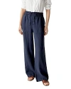 Michael Stars Jules Linen Wide Leg Drawstring Pants In Nocturnal