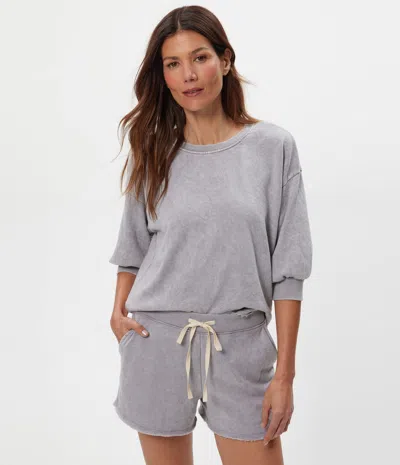 Michael Stars Julia Mineral Wash Pullover In Gray